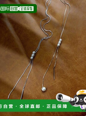 1h可退 日本直邮Three Four Time 女士珍珠滑动项链 优雅时尚配饰