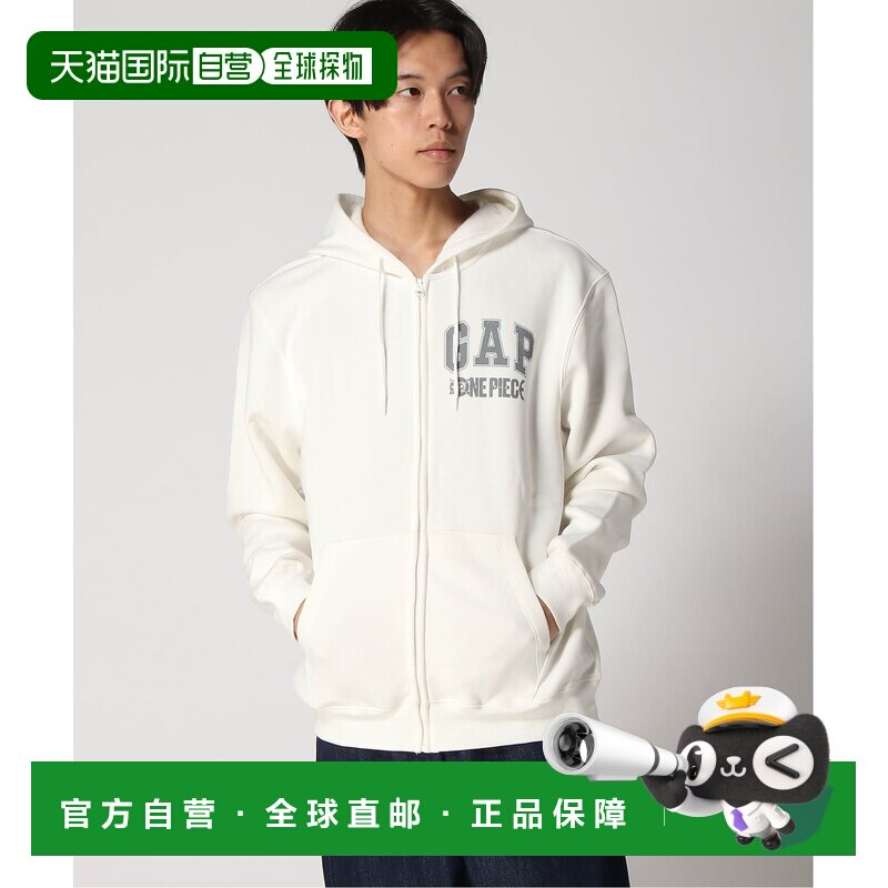 日本直邮GAP 海贼王复古拉链卫衣长袖抓绒帽衫图片