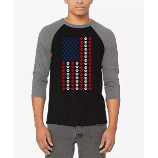 男士 Art 爪子国旗拉格朗棒球字母艺术T恤 Pop 美国直邮LA