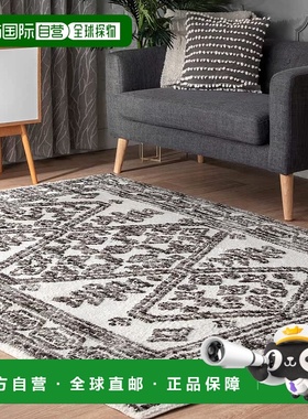 自营 nuLOOM Transitional Medallion Tamar Area Rug - 灰色 美