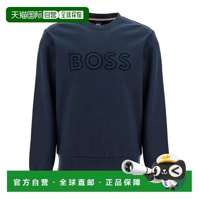 自营 Hugo Boss Men's Soleri 60 Crewneck Tonal Logo Sweatshir