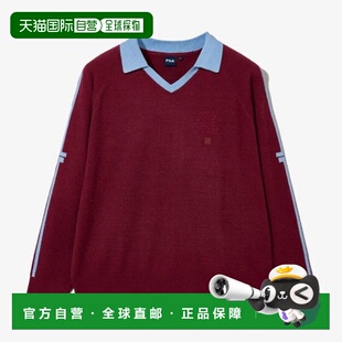 韩国直邮FILA Wheela Cara Boucle 套头毛衣 FS253ST01X001639