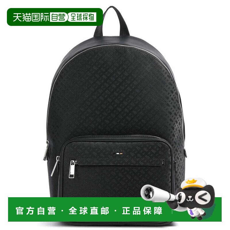 自营Hugo Boss Men's Ray ML Eco-Leather Backpack, Black - bla