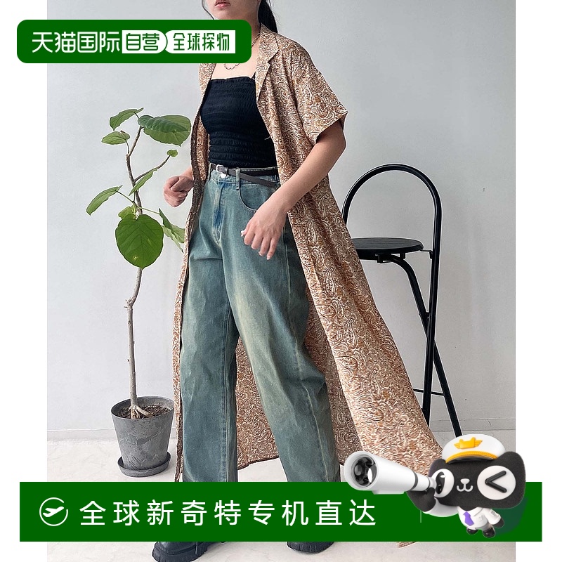 1h可退 日本直邮AS KNOW AS plus 女士衬衫领腰带连身裙 QG1700