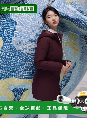 日潮跑腿Montbell蒙贝欧bernina女款中长款800蓬羽绒服防雨雪外套