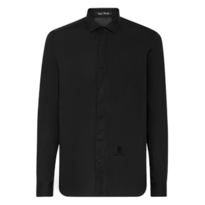 自营 philipp plein衬衫 Sugar Daddy Cut LS Skull&Bones -