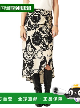 自营ba&sh Jupe Fybo Midi Skirt - black 美国奥莱直发