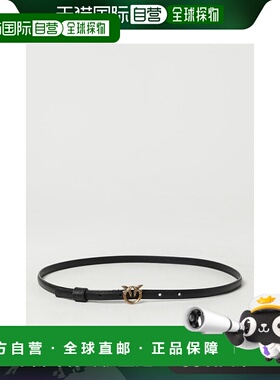 1h可退 香港直邮Pinko 品高 女士 徽标带扣腰带 102148A0F1牛皮