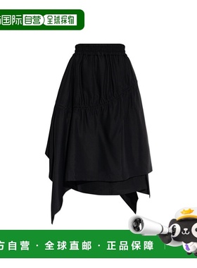 香港直邮Y-3 女士半身裙 JX47530BLACK AW2025 黑色 Skirt with t