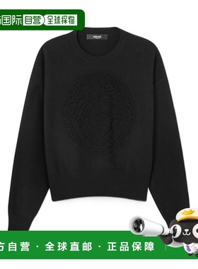 香港直邮Versace 图案圆领毛衣 10134291A10005