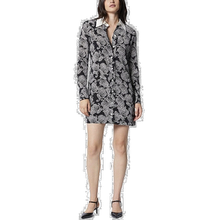 自营 Equipment Gabriela 真丝衬衫式连衣裙 - 黑色 美国奥莱直发