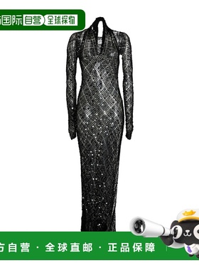 香港直邮Coperni 女士 长款连衣裙 black黑色 舒适时尚