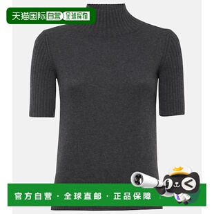 香港直邮KHAITE grey灰色 女士 高领羊绒上衣 舒适 Cecil 1h可退