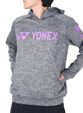 YONEX尤尼克斯 男款女款棒球服运动卫衣 灰色 SS 23005-010