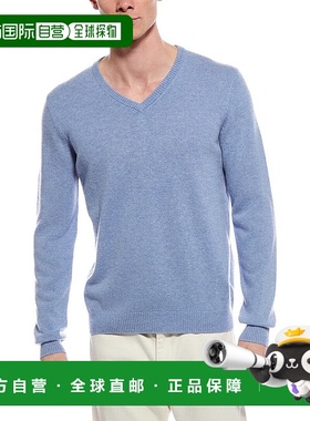 自营Mette Cashmere V-Neck Sweater - blue 美国奥莱直发毛衣