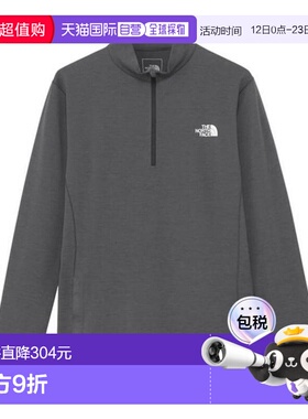 日本直邮THE NORTH FACE 长袖T恤 FlashDry科技拉链款T恤北面速干