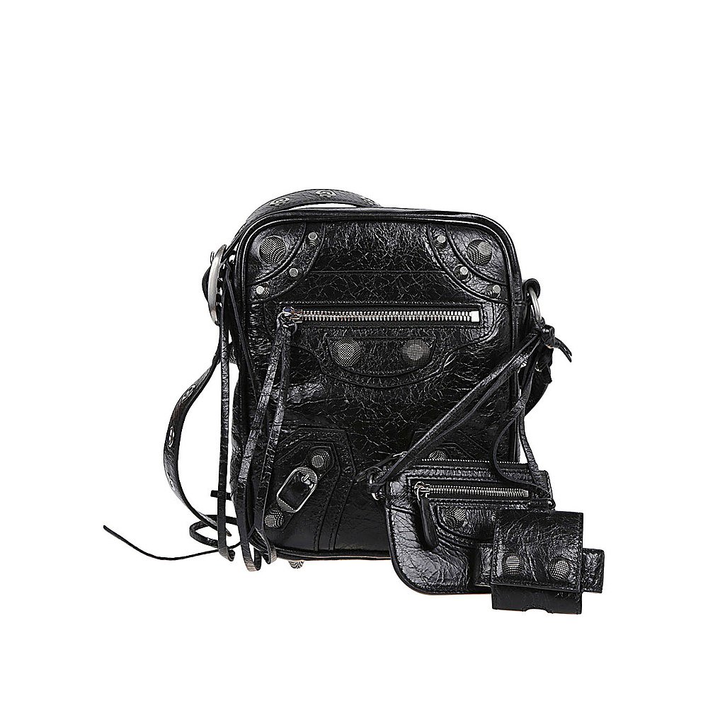BALENCIAGA 男士斜挎包 719065210KR1000 SS2025 黑色