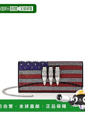 自营philipp pleinEagle Clutch Strass US Flag - multicolor 美
