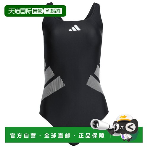 香港直邮ADIDAS 女士泳装 1506696BLACKWHITE CO 黑色泳衣