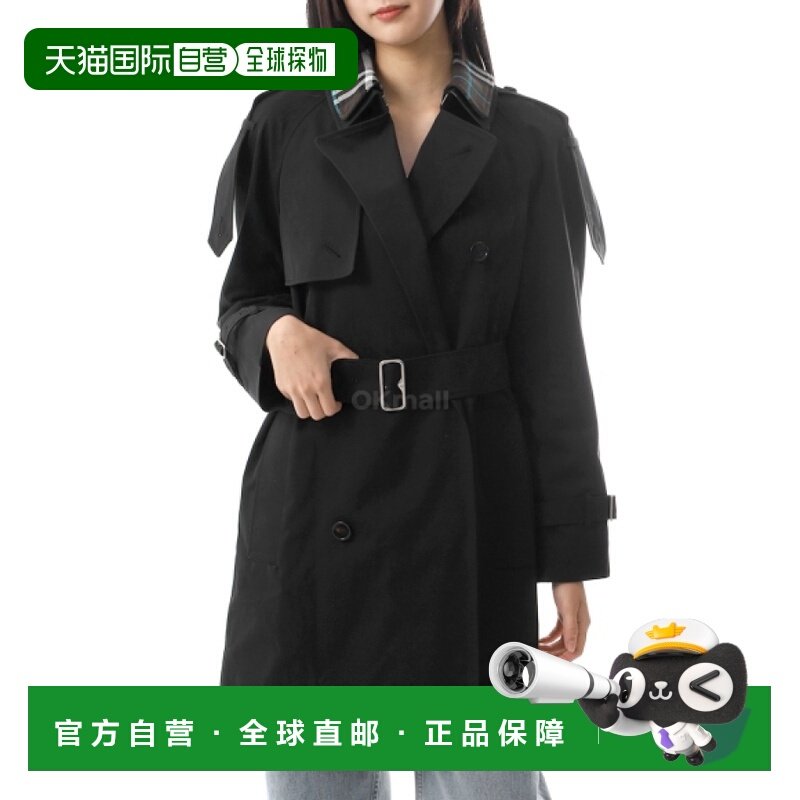 韩国直邮BURBERRY 长款可拆卸领华达呢风衣 (8096563) 外套博柏利,女装/女士精品,风衣,淘宝优惠券,粉丝福利购,淘宝优惠卷