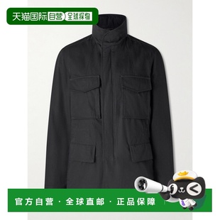 汤姆 Ford 福特 男士 1h可退 棉质真丝混纺连帽军装 香港直邮Tom