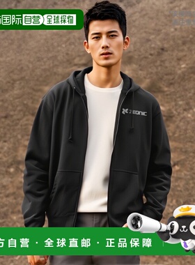 【日本直邮】COSPA动漫T恤机动战士高达吉恩尼克社连帽衫黑色S码