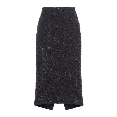 Balenciaga 粗花呢中长半身裙 793601T3328