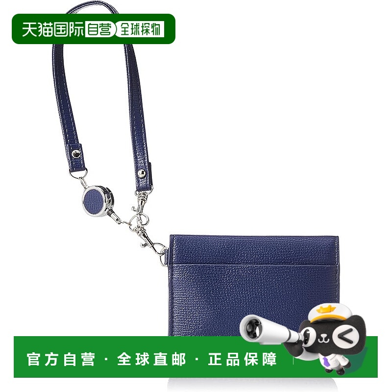 【日本直邮】Legat Largo Lineare LJ-E1511 带卷轴的卡包 Navy - 封面