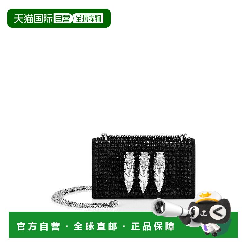 自营philipp plein小装饰鹰式离合器-黑色 【美国奥莱】直发