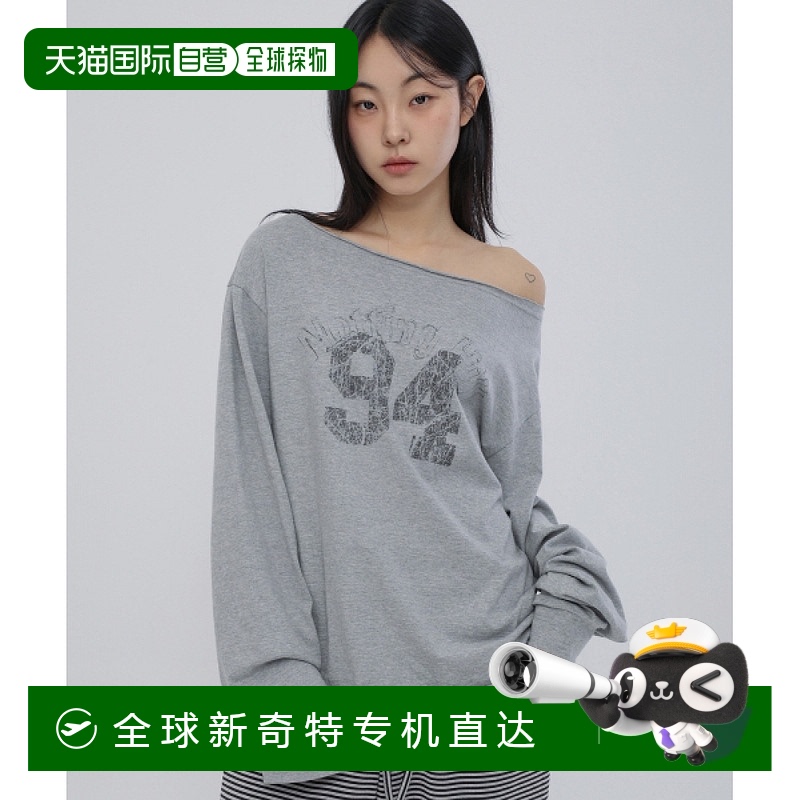 1小时内可退 韩国直邮chicks  上装T恤长袖时尚百搭舒适减龄流行