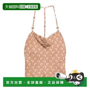 香港直邮Marine Serre 新月印花缎面上衣 WTO426ACWOV0060新款