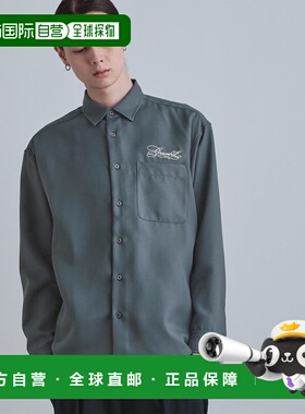 1h可退 日本直邮tk.TAKEO KIKUCHI男装背面大丽花刺绣宽松衬衫 C0