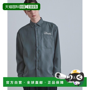 背面大丽花刺绣宽松衬衫 KIKUCHI男装 日本直邮tk.TAKEO 1h可退