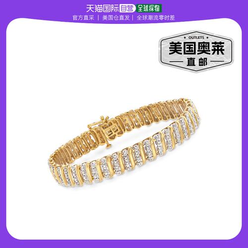 Ross-Simons 1.00- Diamond Link Bracelet in 18kt Gold Over St