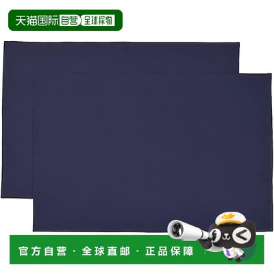 【日本直邮】CCS LAURA ASHLEY 餐垫 棉质面料午餐垫 皇家海军蓝