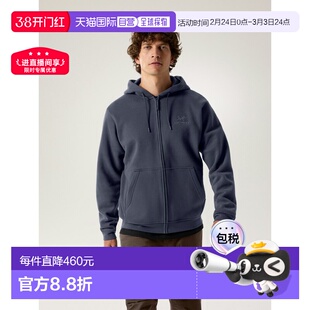 欧洲直邮Arc'teryx 始祖鸟 EMBLEM HOODY 全开襟拉链抓绒连帽衫