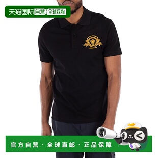 自营 Versace Coupe Blason刺绣Polo衫，中号-黑色 美国奥莱直发