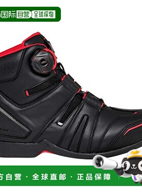 【日本直邮】Rs-Taichi摩托车BOA骑行鞋 防水 黑/红色 25.0cm[RSS