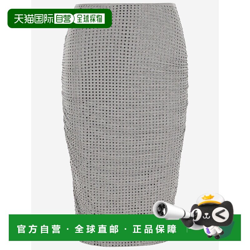 1h可退 香港直邮PINKO 女士半身裙 104454A2B4I42 AW2024 灰色