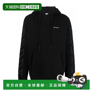 套头连帽衫 黑色长袖 OMBB097C99FLE001 White 香港直邮Off