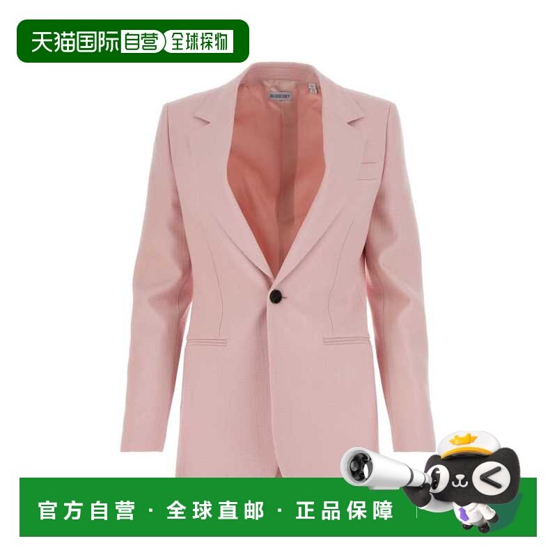 1h可退 香港直邮潮奢 Burberry 巴宝莉 女士 粉色羊毛西装外套 80,女装/女士精品,风衣,淘宝优惠券,粉丝福利购,淘宝优惠卷