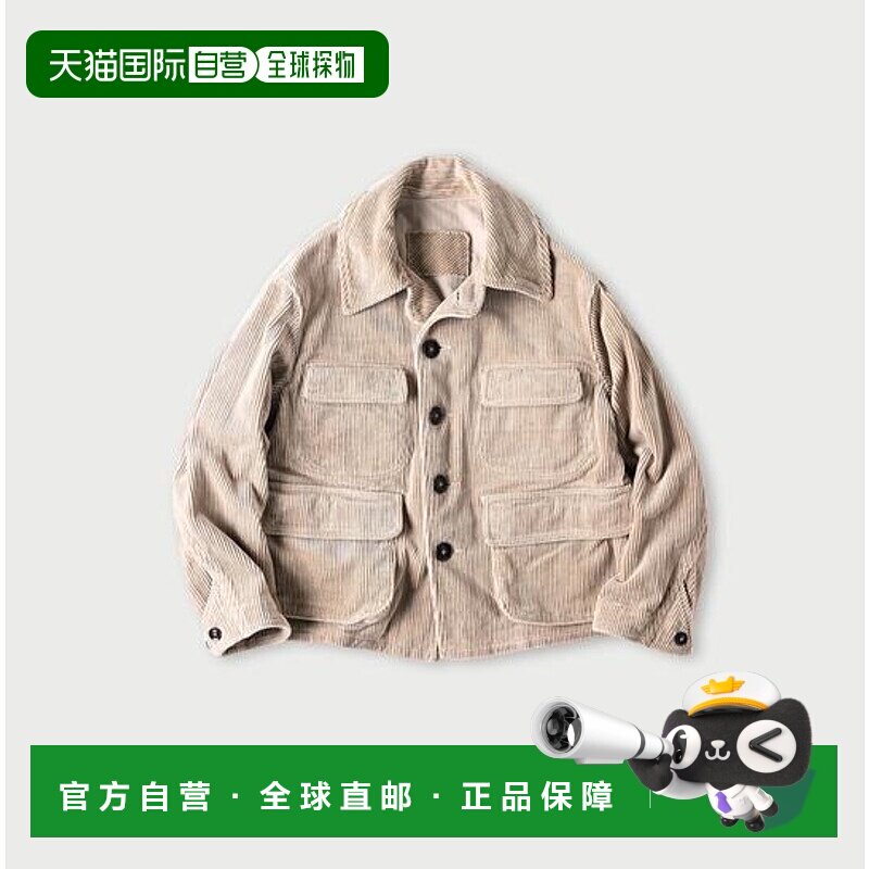 日本直邮45R 细节针织灯芯绒908猎装夹克 短款外套牛仔复古