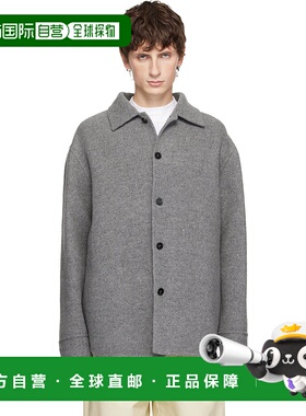 1h可退 香港直邮潮奢 Jil Sander 吉尔 桑达 男士 灰色夹克 J23BN