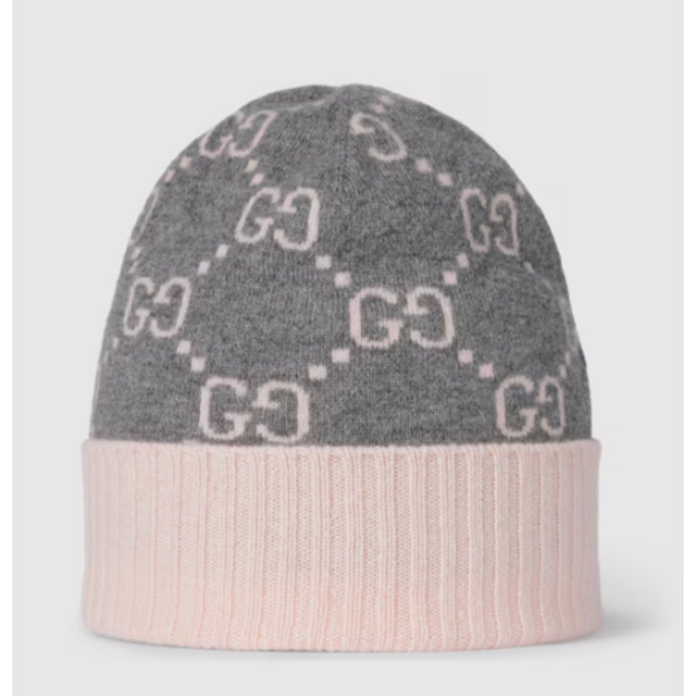 GUCCI 男士帽子 8113923GAC01672 AW2025 灰色 Wool hat