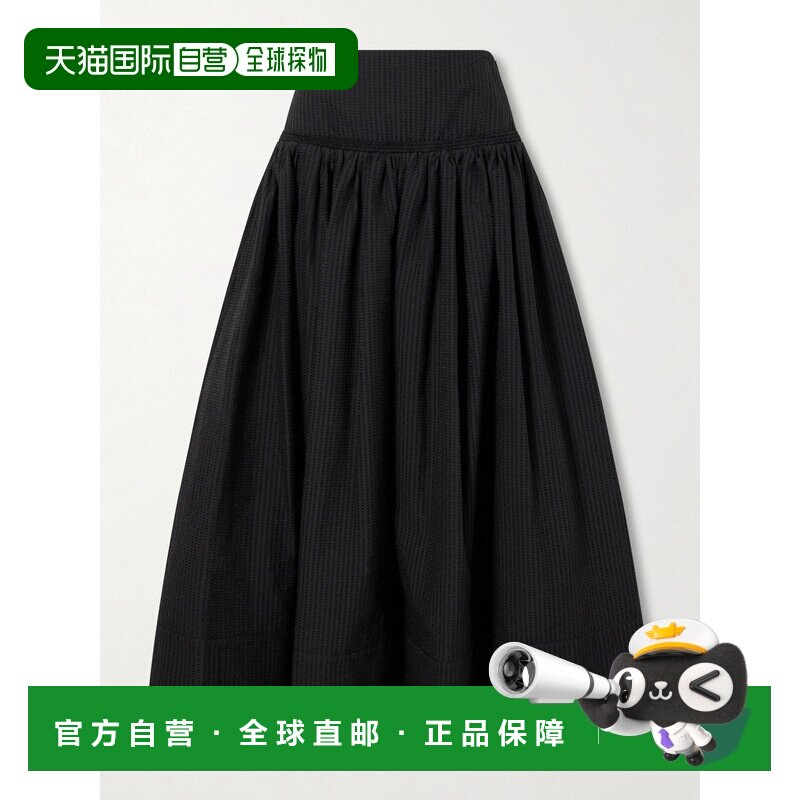 1h可退 alaia 女士 棉质中长半身裙 AA9J2499W192Da字裙
