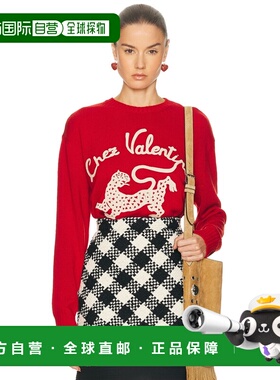 1h可退 香港直邮valentino 华伦天奴 女士 刺绣毛衣 8B3KC72NA5N