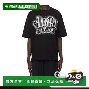 香港直邮Amiri Credits水晶T恤 AMJYTE1088短袖正品时尚高级感