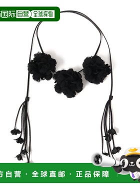 1h可退 日本直邮FUMIE=TANAKA 女士 花卉流苏装饰 皮质腰带 61423