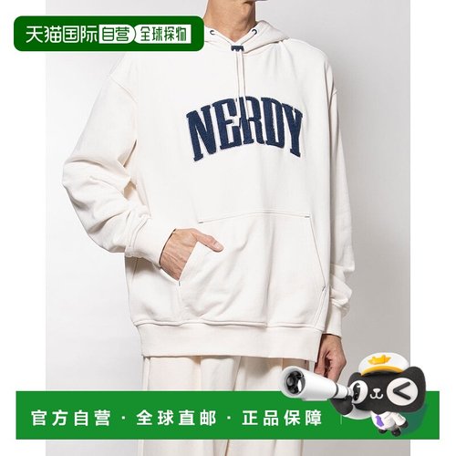 日本直邮NERDY 书本logo套头连帽卫衣 [NE8621EU00130]