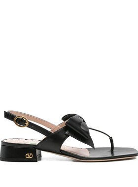 潮奢 Valentino 华伦天奴 女士 BOWOW 皮质人字拖 WS0MA7DDT